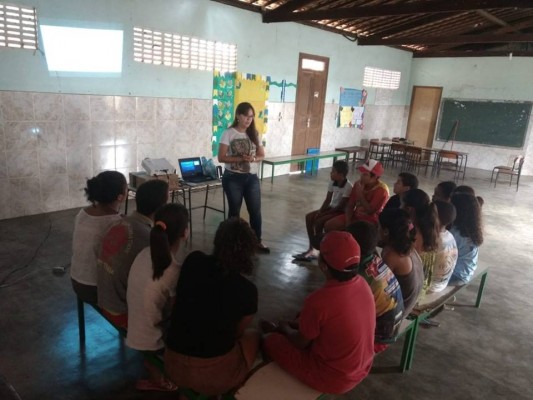 CRIANÇAS DO POVOADO CARRILHO PARTICIPAM DE PALESTRA SOBRE O TRABALHO INFANTIL E SUAS CONSEQUÊNCIAS