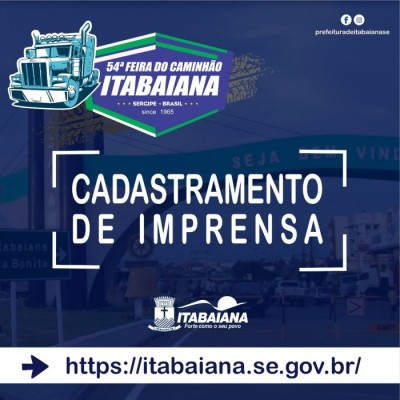 PROFISSIONAIS DE COMUNICAÇÃO JÁ PODEM FAZER O CADASTRAMENTO PARA A COBERTURA DA FESTA DOS CAMINHONEIROS
