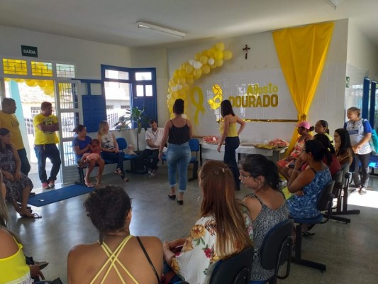 MÃES DO BAIRRO MIGUEL TELES RECEBEM ORIENTAÇÕES SOBRE ALEITAMENTO MATERNO