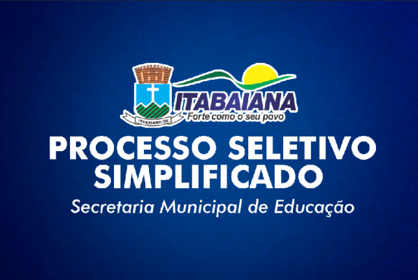 PREFEITURA DE ITABAIANA IRÁ REALIZAR PROCESSO SELETIVO PARA CONTRATAÇÃO DE PROFISSIONAIS PARA SECRETARIA DE EDUCAÇÃO