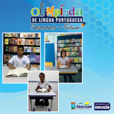 MAIS DOIS ALUNOS DA REDE MUNICIPAL DE ENSINO ESTÃO NA OLIMPÍADA DE LÍNGUA PORTUGUESA