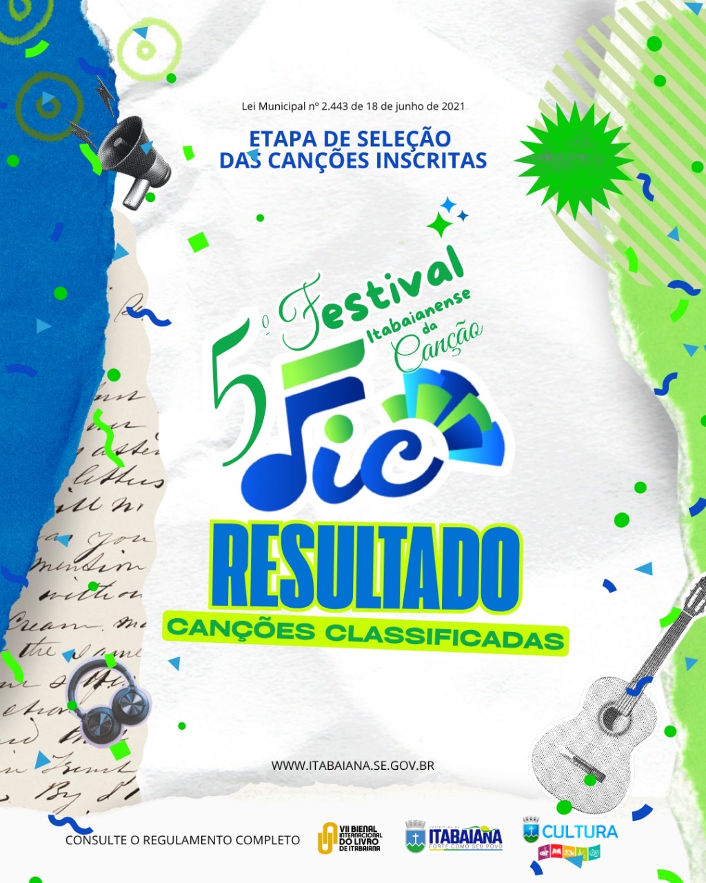 Resultado - Canções Classificadas FIC