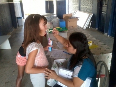 Escola do Povoado Agrovila recebe equipe de Saúde Bucal