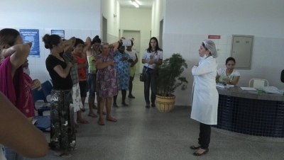 Grupo de Idosos recebem orientações sobre o Câncer de Mama