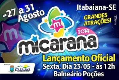 Lançamento Oficial da Micarana 2014 será nesta sexta