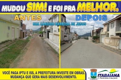 Realidade da Rua Cândido Barbosa é Outra com nova gestão