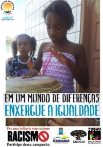 Campanha Por uma infância sem racismo será realizada nesta Quarta, dia 22
