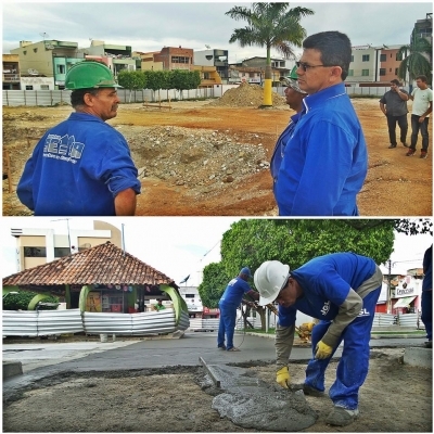 Prefeito Valmir acompanha andamento das obras no município