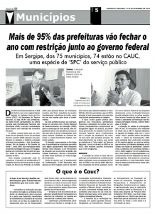 Itabaiana é o único Município Sergipano que Fechará o Ano Sem Restrições