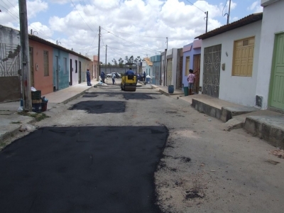Prefeitura Continua realizando obra de recapeamento na cidade
