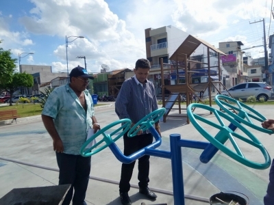 Praça João Pessoa recebe Brinquedos e Aparelhos de Academia