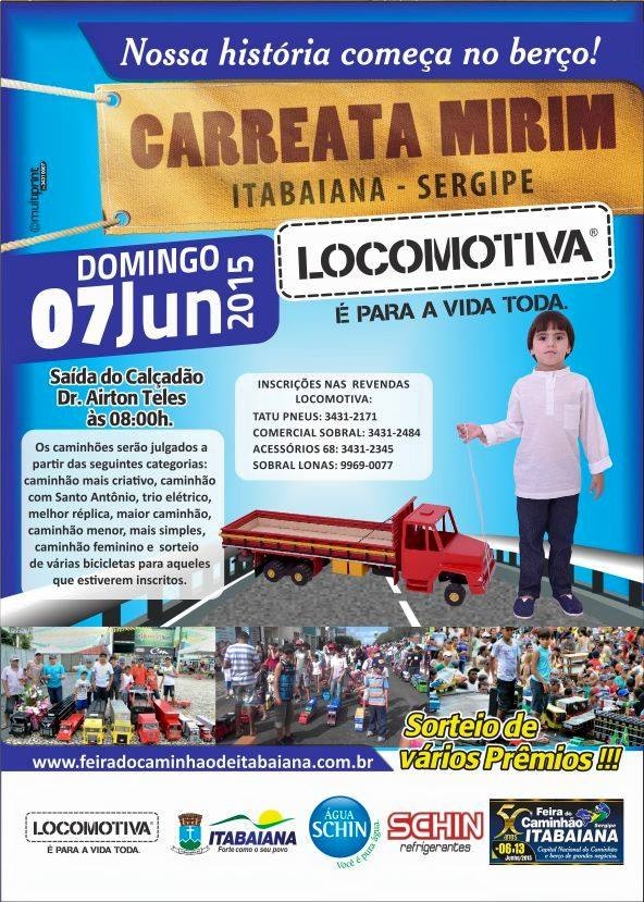 Carreata Mirim Acontece dia 07 de Junho