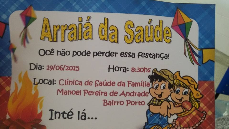 Clínica de Saúde do Bairro Porto realiza Festa Junina