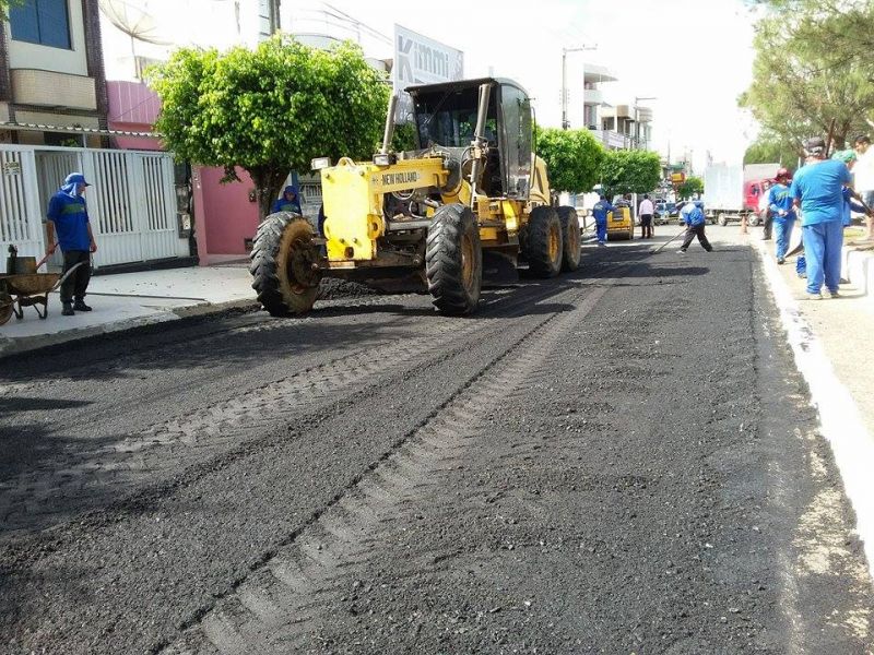 Recapeamento Asfáltico no centro da cidade