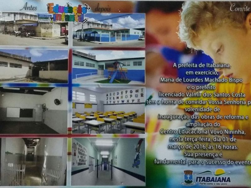 Inauguração da Reforma e Ampliação da Creche Vovó Nininha