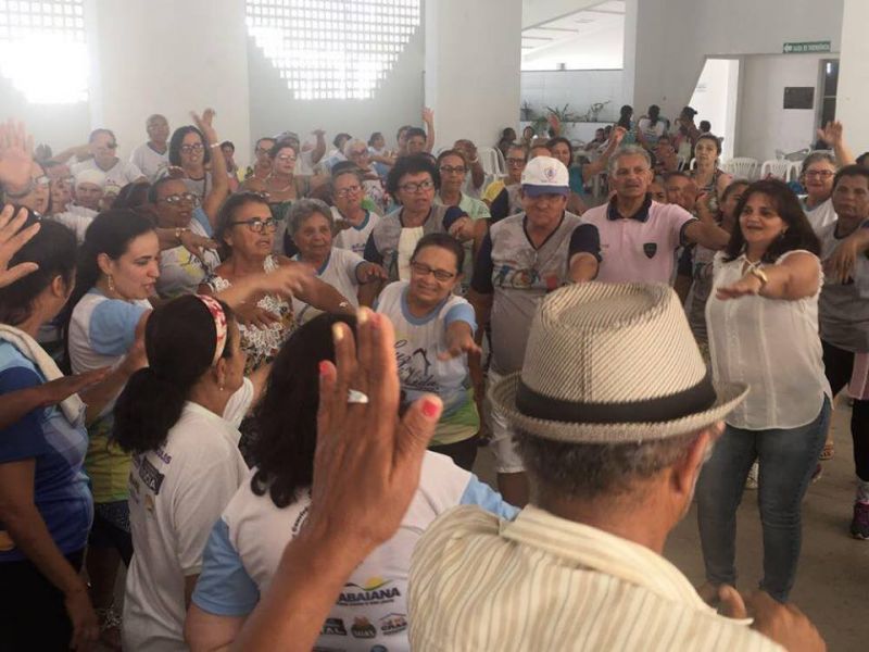 ENCONTRO DE USUÁRIOS DA TERCEIRA IDADE DO SERVIÇO DO SCFV DAS CIDADES DE ITABAIANA E CAMPO DO BRITO É REALIZADO NA TARDE DESTA QUINTA-FEIRA, 19