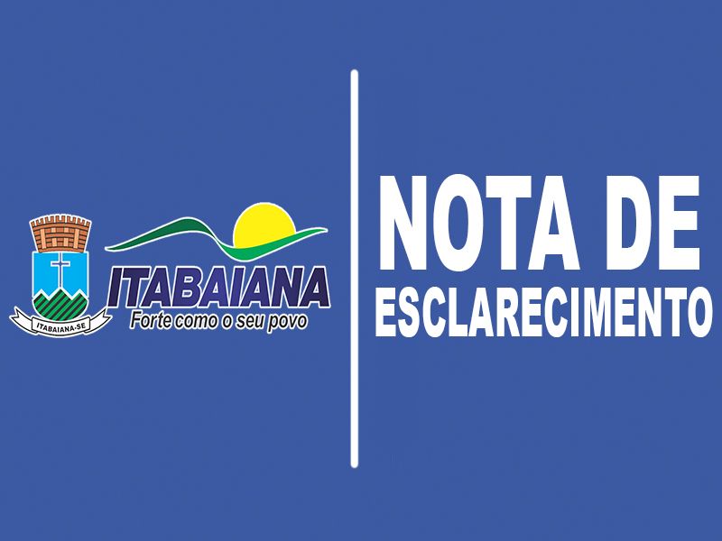 NOTA DE ESCLARECIMENTO