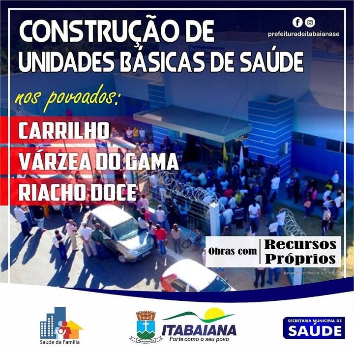 PREFEITO ANUNCIA CONSTRUÇÃO DE TRÊS UNIDADES BÁSICAS DE SAÚDE