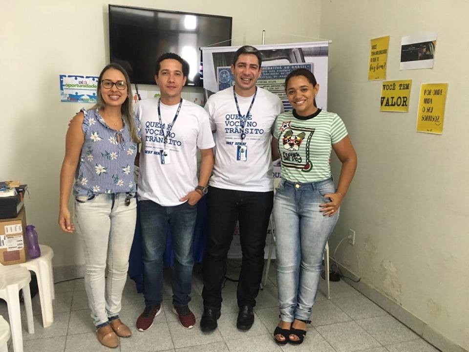 EQUIPE  DE REFERÊNCIA DE MEDIDAS SOCIOEDUCATIVAS RECEBE NO CREAS COLABORADORES DO SEST SENAT DE ITABAIANA