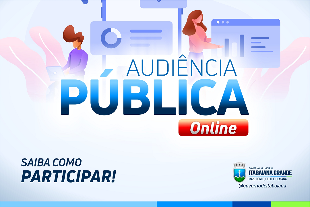Governo de Itabaiana disponibiliza formulário para população participar de Audiência Pública Online