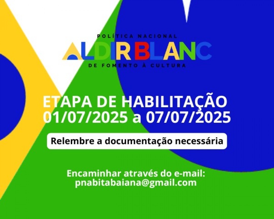 Prefeitura de Itabaiana inicia Etapa de Habilitação para proponentes do Edital de Fomento Cultural