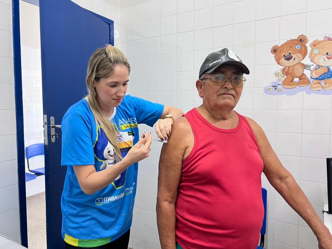 Mais de 3.750 doses da vacina contra a Influenza foram aplicadas no Dia D em Itabaiana. Campanha vai até maio