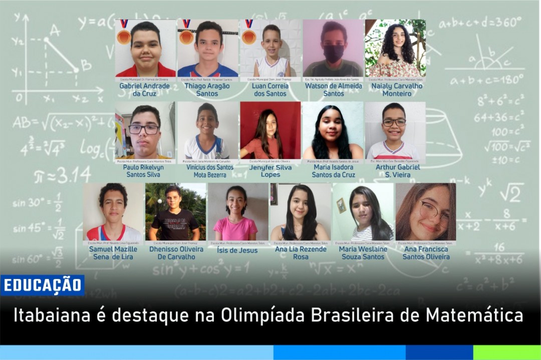 Itabaiana é destaque na Olimpíada Brasileira de Matemática