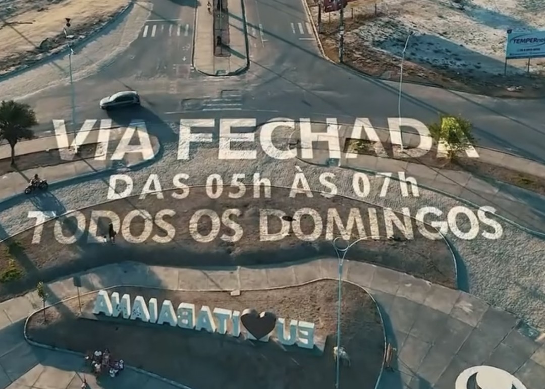 Prefeitura de Itabaiana retoma fechamento parcial de avenidas aos domingos para prática esportiva