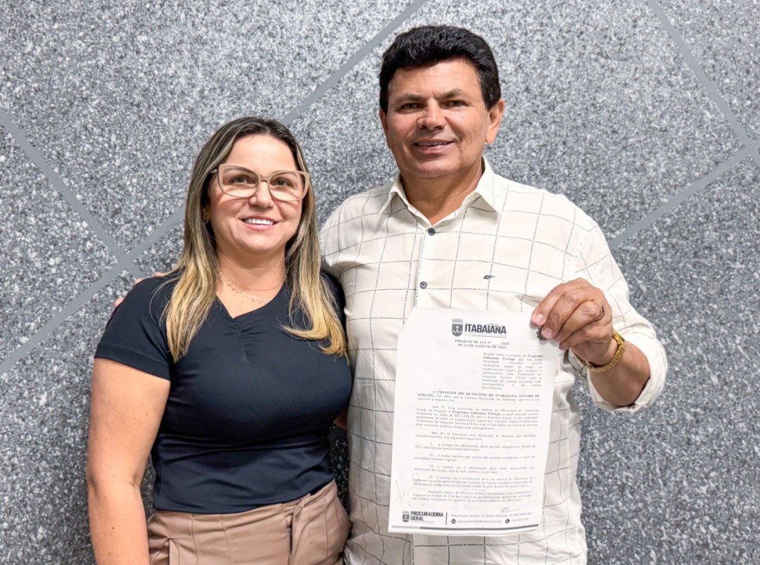 Prefeitura de Itabaiana envia à Câmara projeto que garante assistência a famílias de crianças com autismo