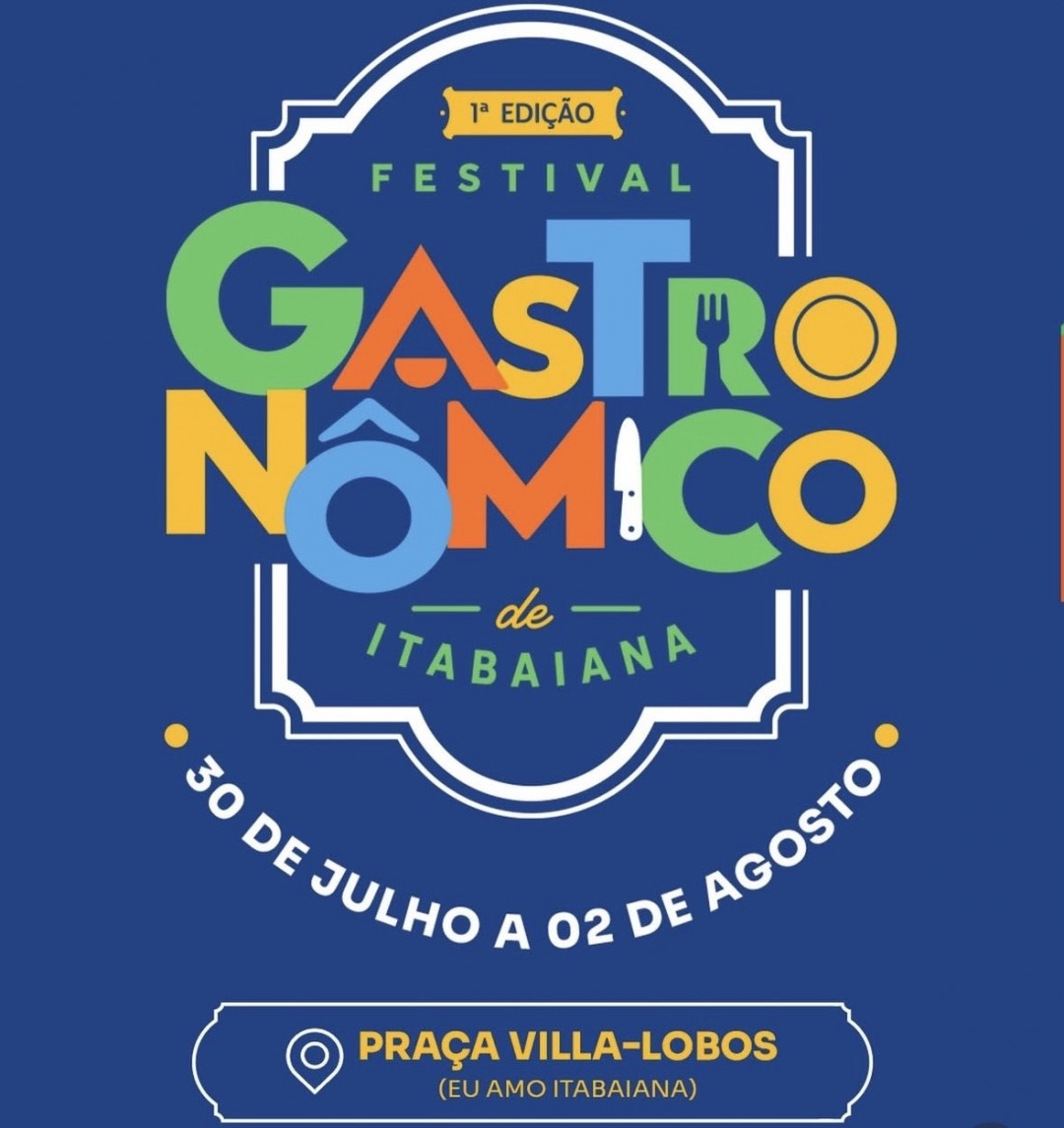 Primeira edição do Festival Gastronômico de Itabaiana acontecerá de 30 de julho a 02 de agosto