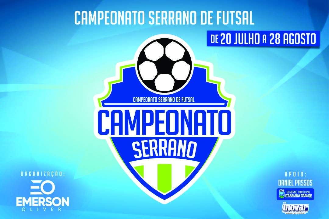 Campeonato Serrano de Futsal Amador estreia nesta terça-feira, 20