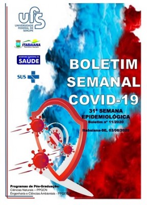 PREFEITURA DE ITABAIANA E UFS DIVULGAM BOLETIM SEMANAL COVID-19 DA 31ª SEMANA EPIDEMIOLÓGICA