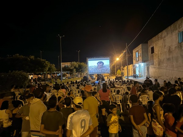 Lei Paulo Gustavo: Projeto Cinema de Rua exibe filme no povoado Carrilho