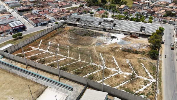 Primeira etapa da obra de construção do Estádio Municipal Francis de Andrade entra em fase final