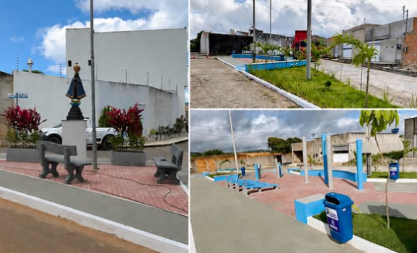 Quinta-feira de inaugurações: Prefeitura de Itabaiana entrega reforma da quadra do povoado Rio das Pedras e três praças revitalizadas no povoado Mangabeira