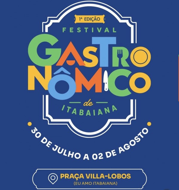 Primeira edição do Festival Gastronômico de Itabaiana acontecerá de 30 de julho a 02 de agosto