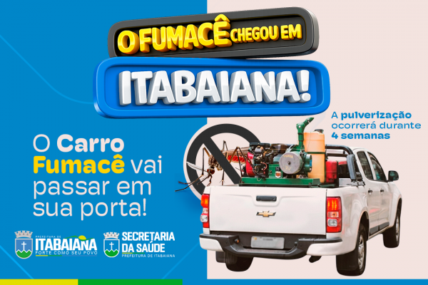 Combate à dengue: carro Fumacê estará nas ruas de Itabaiana a partir da segunda-feira, 02 de março