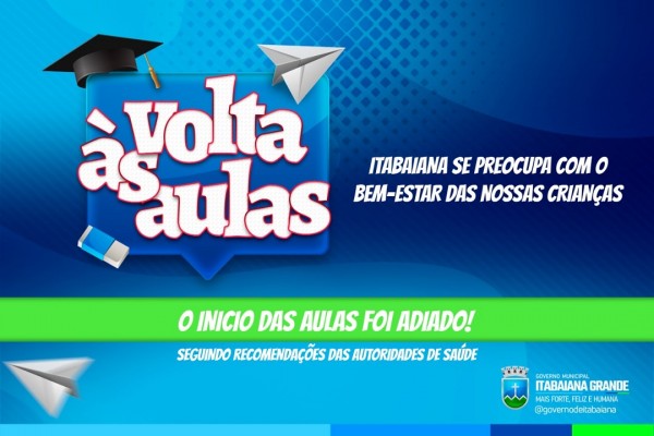 Retorno das aulas da rede municipal de ensino é adiado