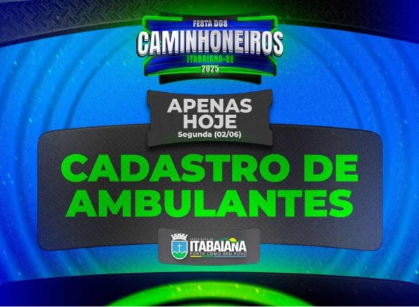 Festa dos Caminhoneiros 2025: inscrições para ambulantes acontece hoje de forma on-line