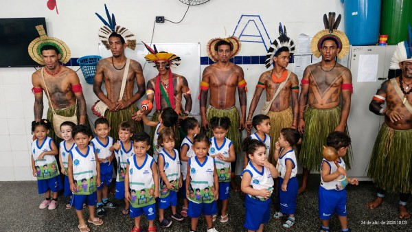Centro Educacional Vovó Nininha promove evento em alusão ao Dia dos Povos Indígenas com a participação da Tribo Kariri Xocó