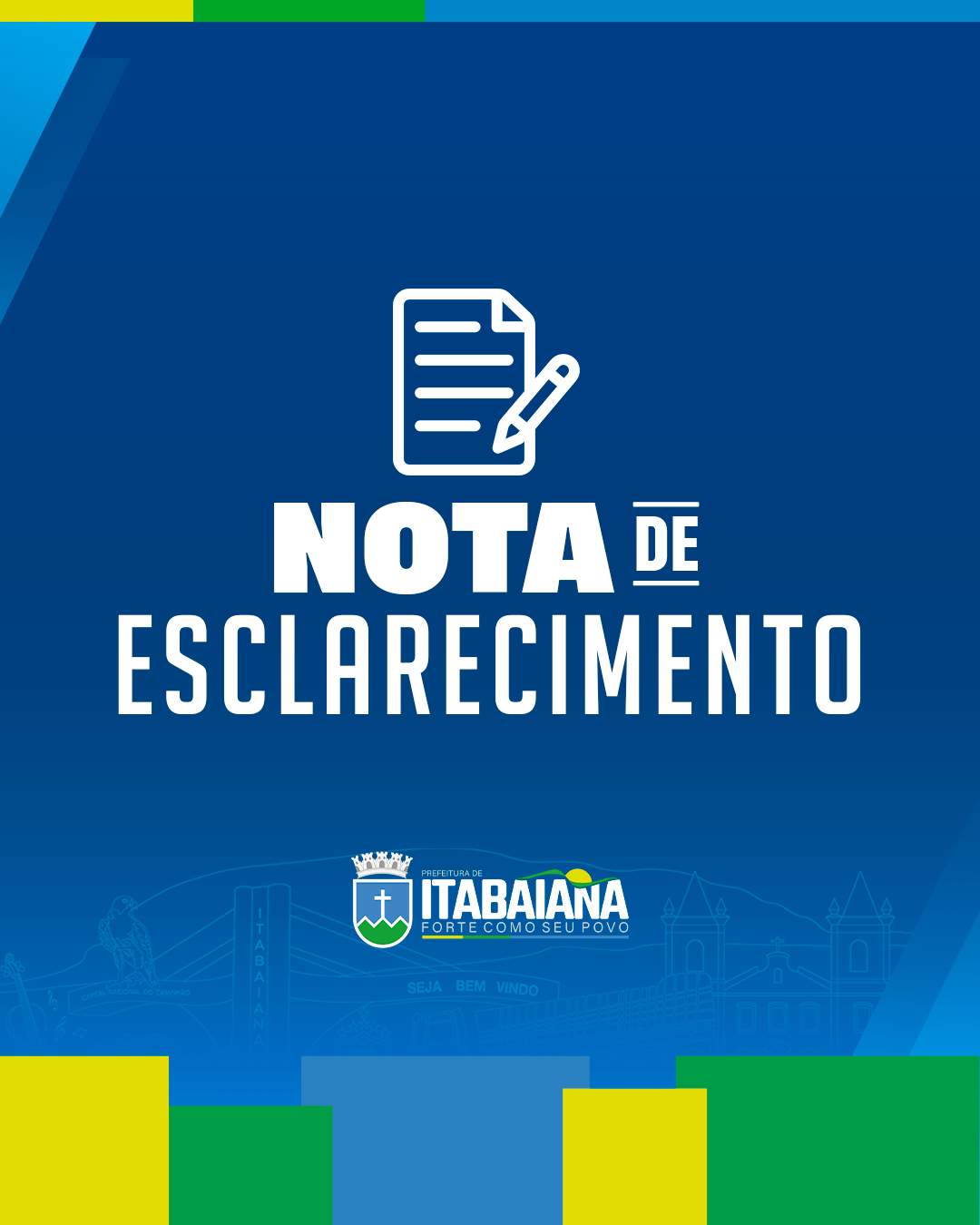 Prefeitura de Itabaiana emite nota de esclarecimento sobre estrutura à entrega de cestas básicas e peixes na Semana Santa