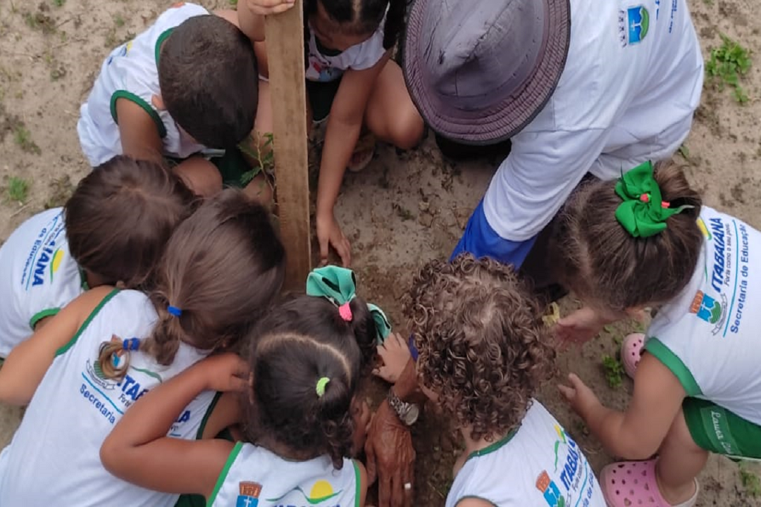 Itabaiana Mais Verde: Secretaria do Meio Ambiente realiza plantios em homenagem à Semana da Criança