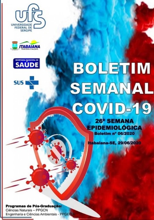 PREFEITURA DE ITABAIANA E UFS DIVULGAM BOLETIM SEMANAL COVID-19 DA 26ª SEMANA EPIDEMIOLÓGICA