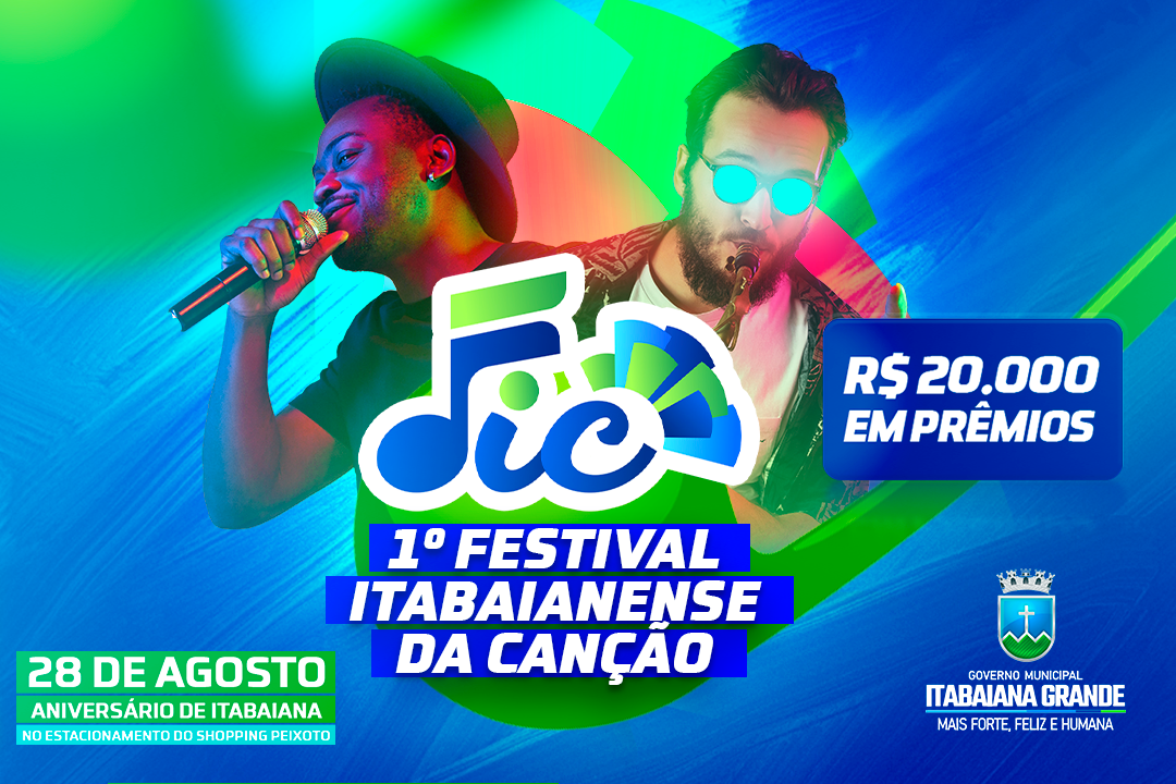 1º Festival Itabaianense da Canção divulga lista com 17 músicas selecionadas