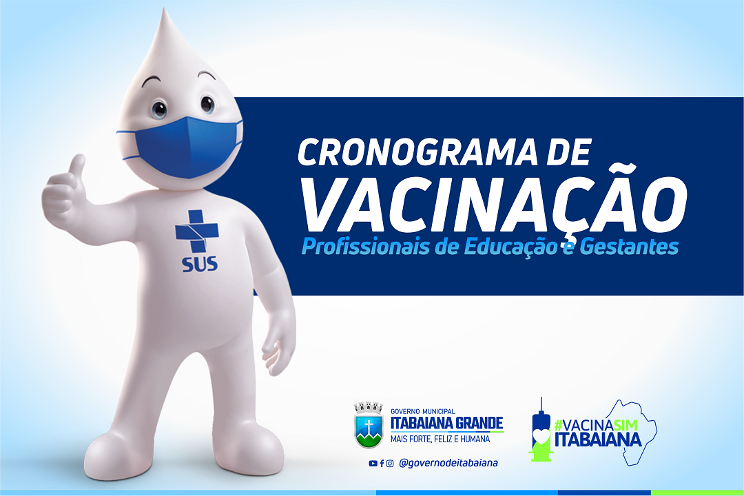 Itabaiana iniciará vacinação dos Profissionais da Educação contra a Covid-19, nesta segunda (24)