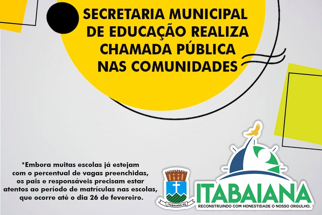 SECRETARIA MUNICIPAL DE EDUCAÇÃO REALIZA CHAMADA PÚBLICA NAS COMUNIDADES