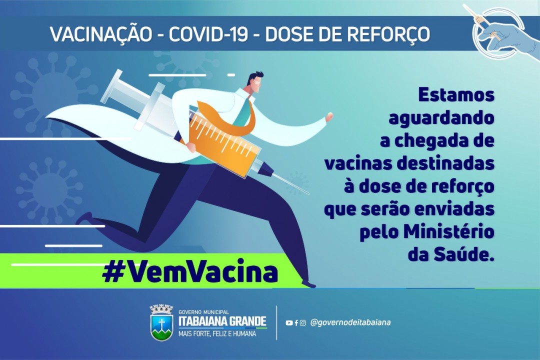 Secretaria de Saúde aguarda recebimento das vacinas destinadas para dose de reforço