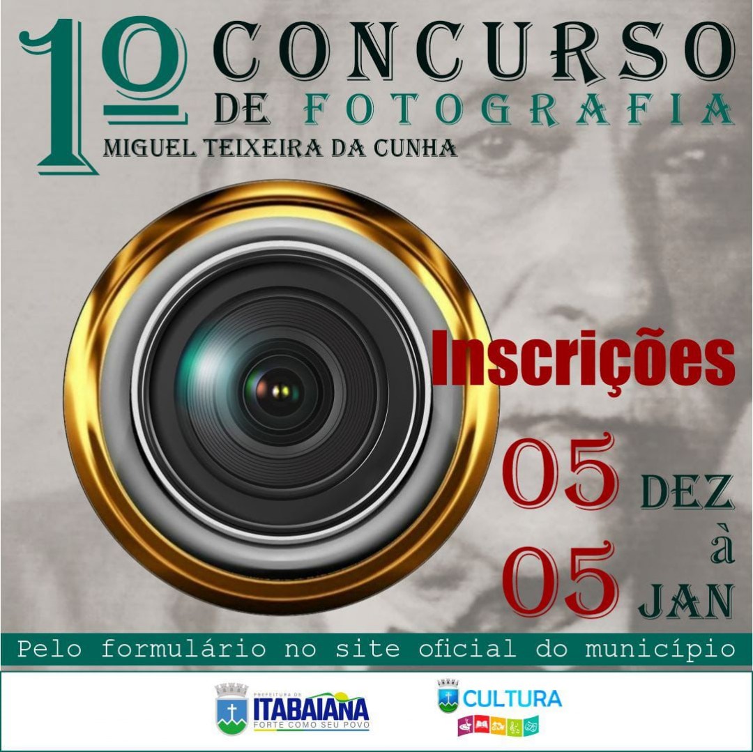 Prefeitura lança o 1º Concurso Municipal de Fotografia Miguel Teixeira