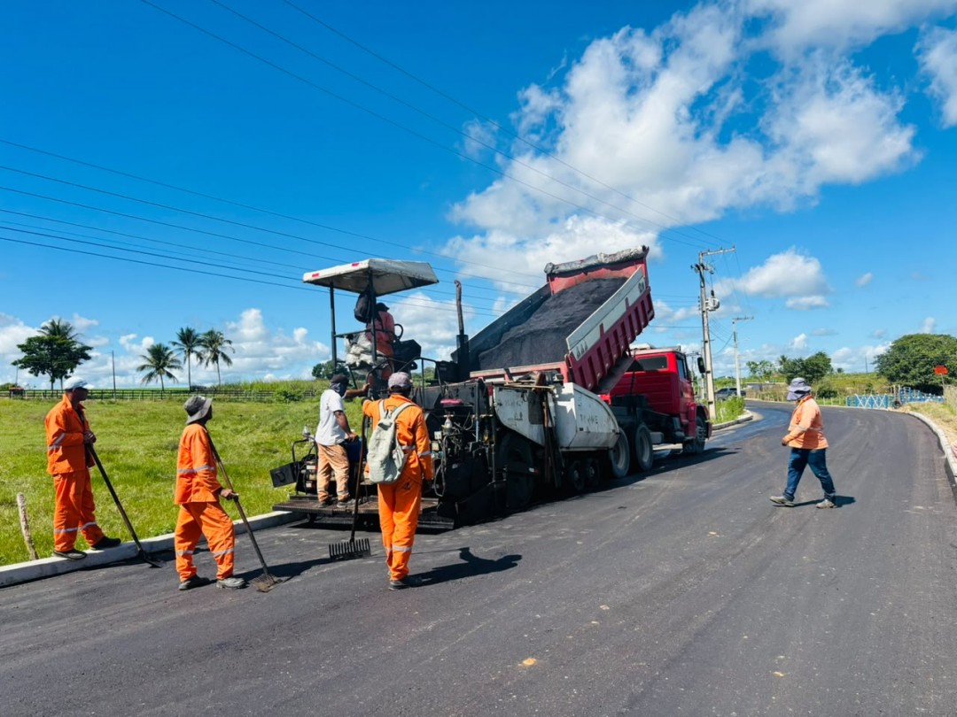 Obra da Rodovia Francisco Paes da Costa avança em Itabaiana. Rodovia municipal ligará a cidade ao povoado Pé do Veado